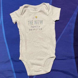 🔥6/$10🔥 Carter's Baby Onesie, 9 Months, New Family Favorite